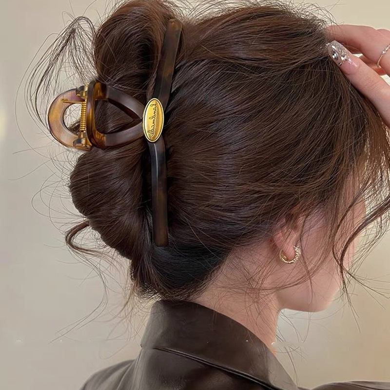 Women'S Fashion Korea - Grampos de cabelo acrílicos com letras