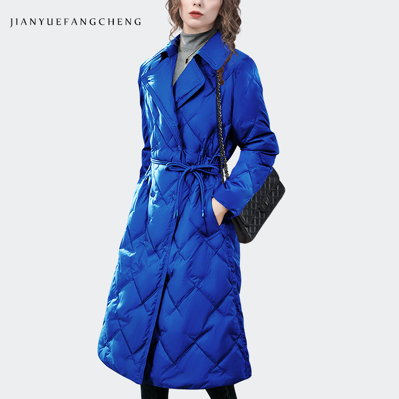 Women Fashion Over The Years - Moda feminina sobre-joelho azul longo para