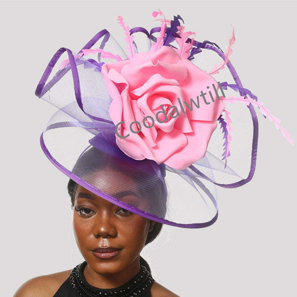 Women'S Fashion Kentucky Derby - Chapéu Fascinador Grande Derby para Mulheres,