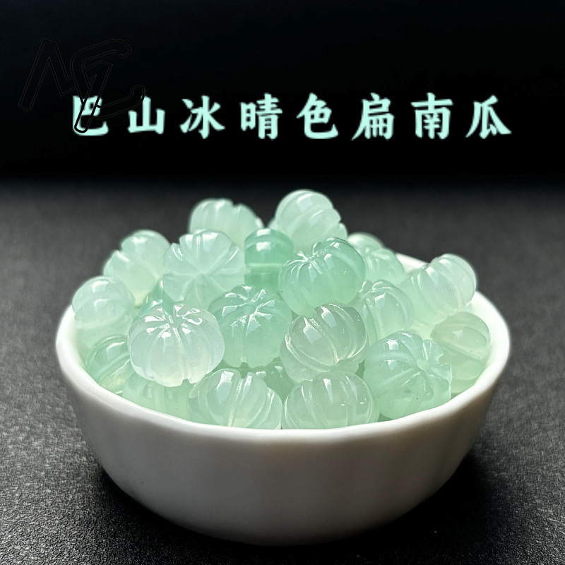 Women'S Fashion Jewellery - 10 pçs um verde jade abóbora