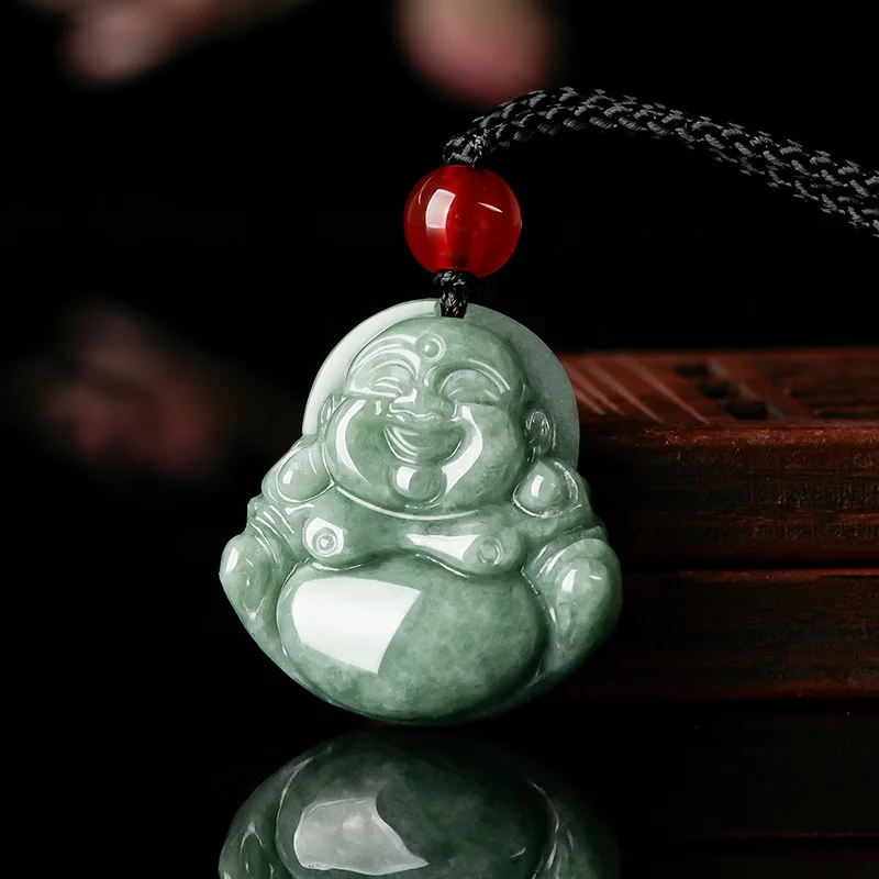 Women'S Fashion Jewellery - Verde birmanês jadeite pingente pedras preciosas