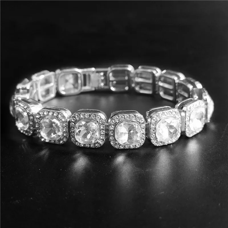 Women Fashion Over The Years - Pulseira de corrente de tênis hip