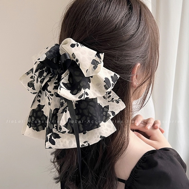 Women'S Fashion Korea - Coreano pequeno impresso grampo de garra