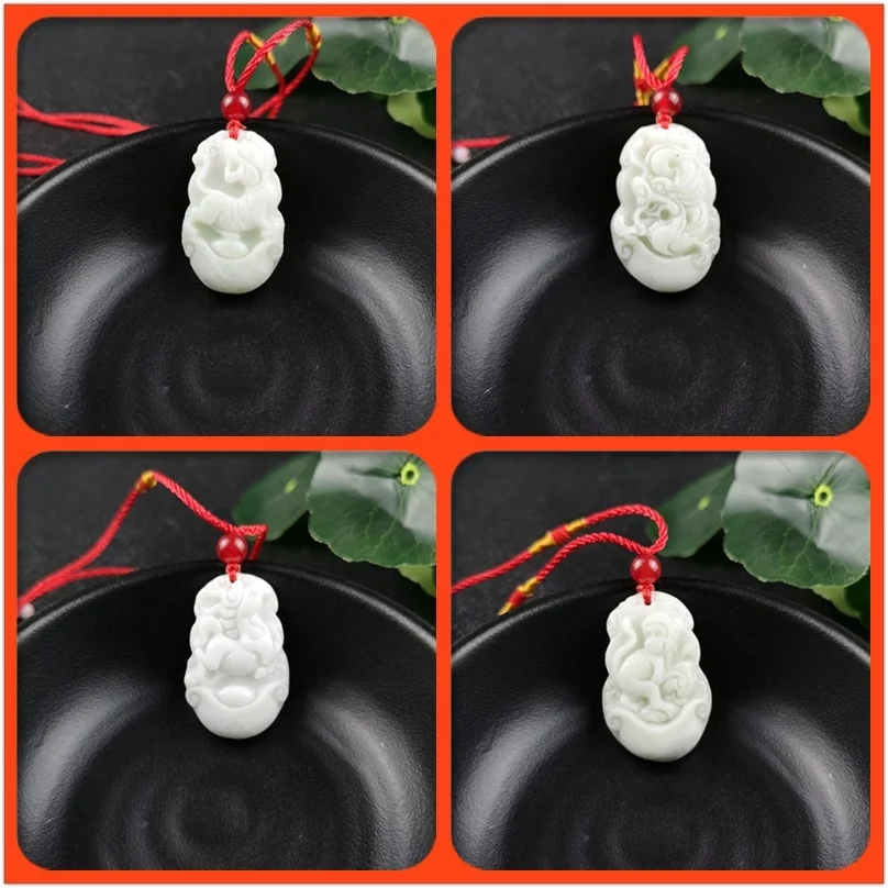 Zodíaco chinês esculpido jade  - Women'S Fashion Jewellery avaliação e preço