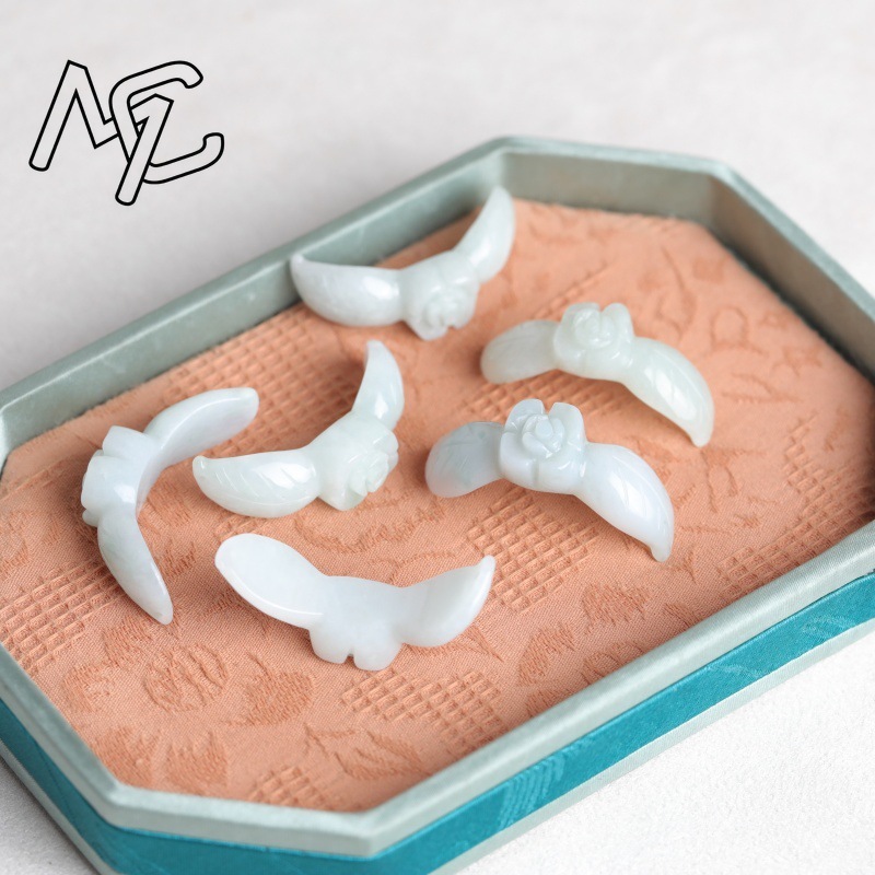 2 Peças de Jade Natural Branco - Women'S Fashion Jewellery avaliação e preço