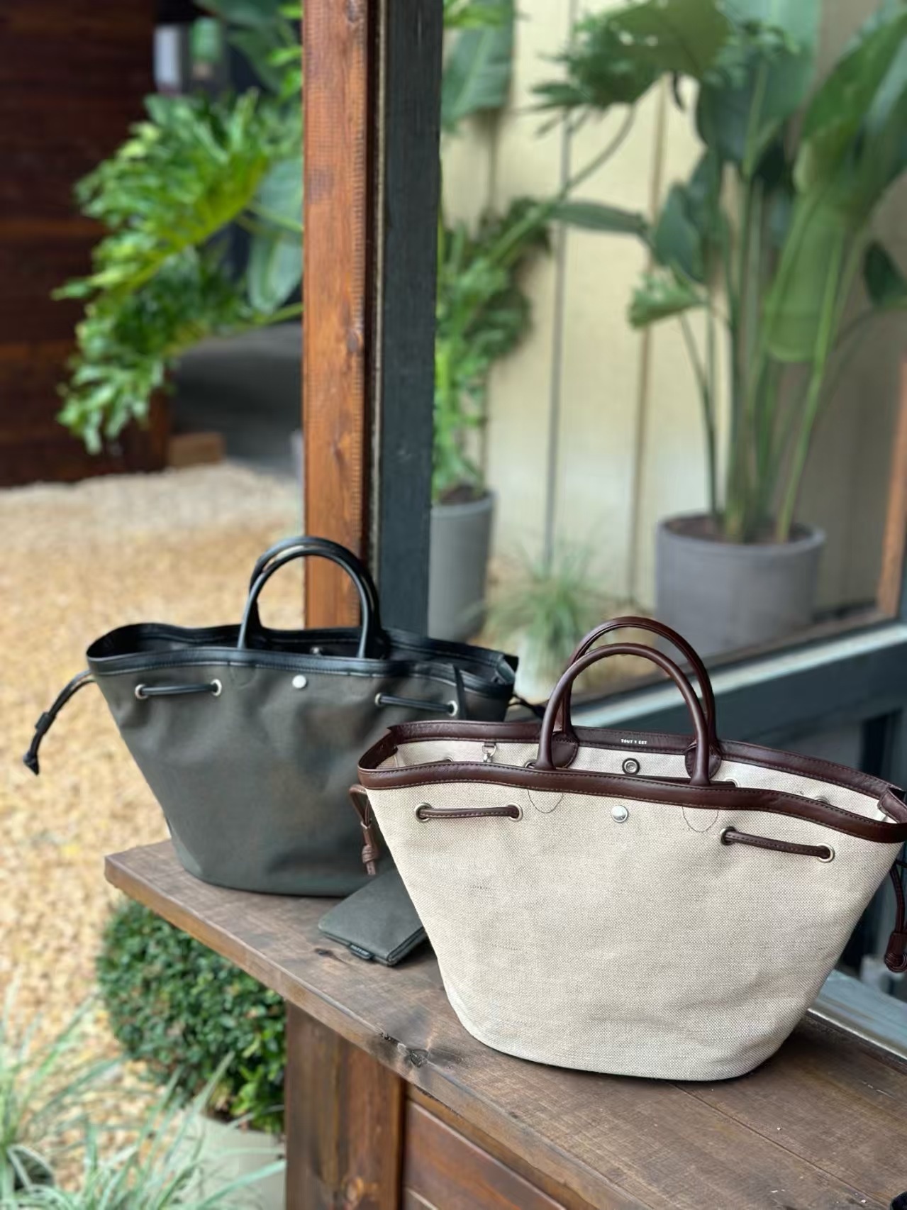 Bolsa de Lona com Design em Fo - Women'S Fashion Korea avaliação e preço