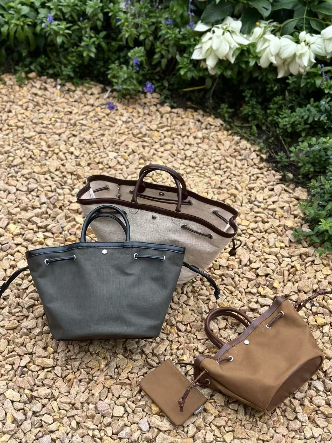 Bolsa de Lona com Design em Fo - Women'S Fashion Korea avaliação e preço