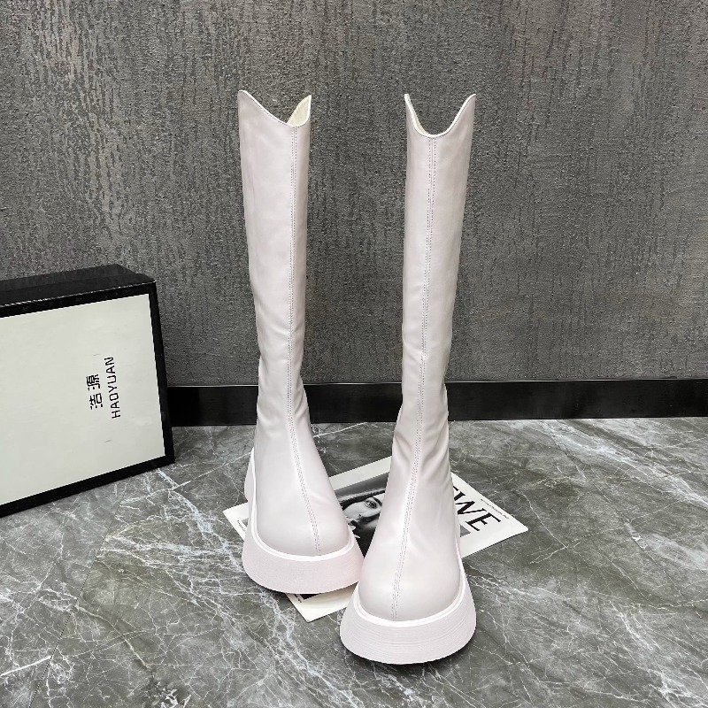 Novas botas altas antiderrapan - Women'S Fashion Knee High Boots avaliação e preço