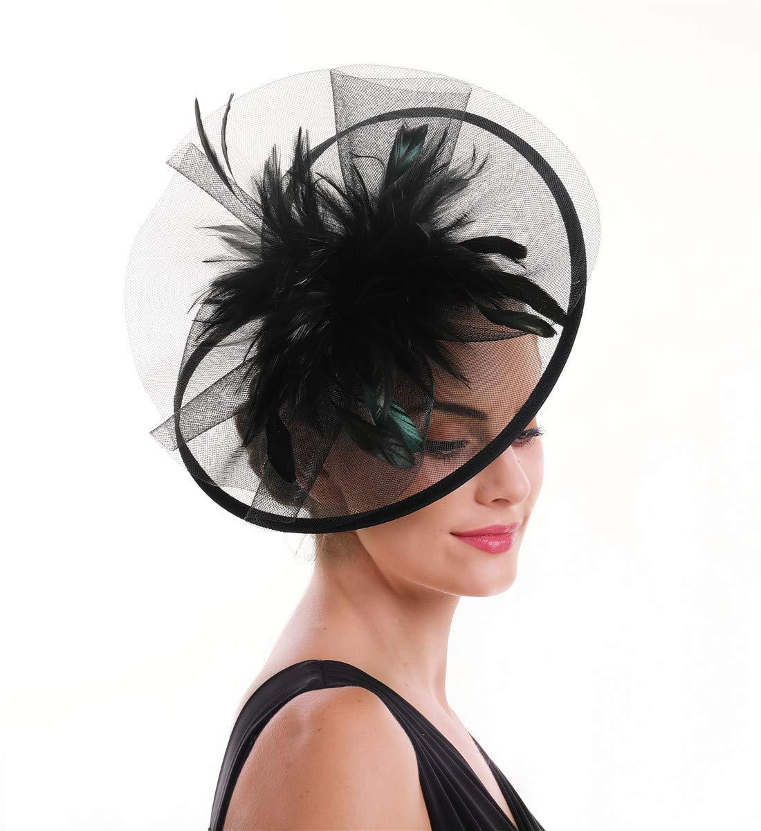 Chapéu Fascinador de Penas par - Women'S Fashion Kentucky Derby avaliação e preço