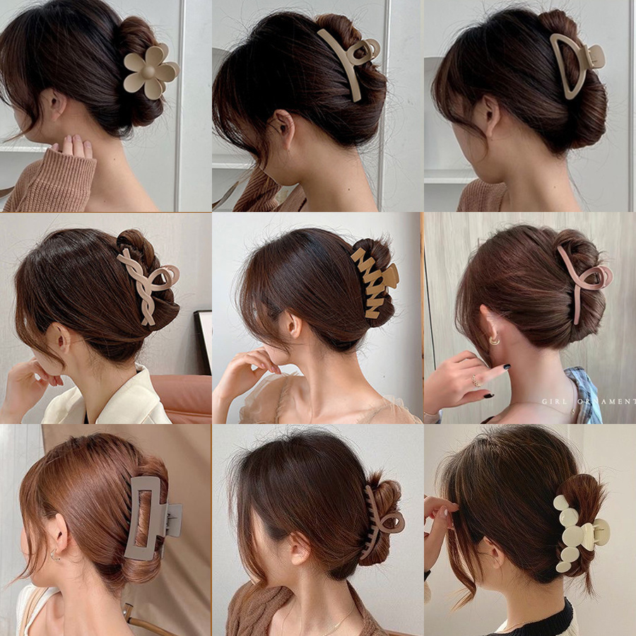 Grampos de garra de cabelo fem - Women'S Fashion Korea avaliação e preço