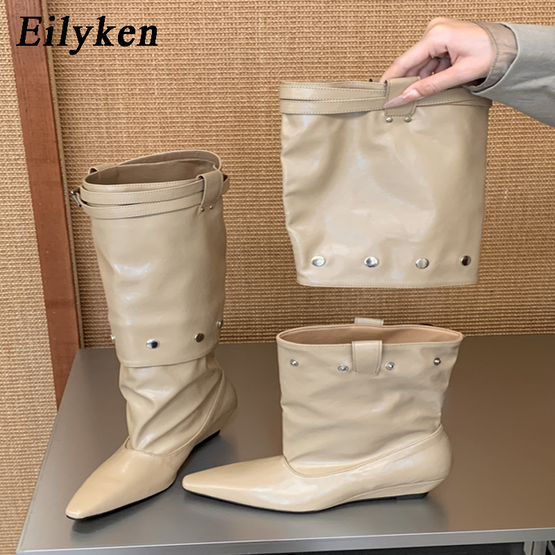Eilyken Nova Moda Botas Femini - Women'S Fashion Knee High Boots avaliação e preço