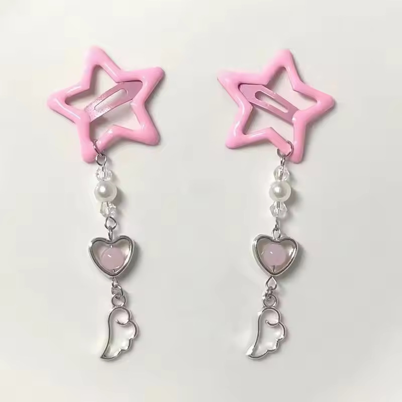 2 Peças Presilha de Cabelo Lat - Women'S Fashion Korea avaliação e preço