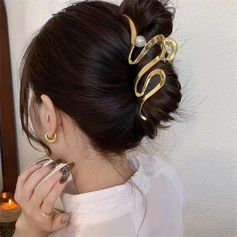Grampo de cabelo oco vintage p - Women'S Fashion Korea avaliação e preço