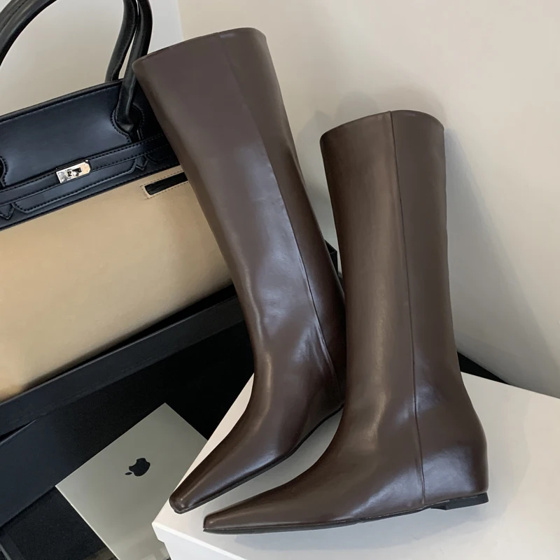 Eilyken couro macio apontou to - Women'S Fashion Knee High Boots avaliação e preço
