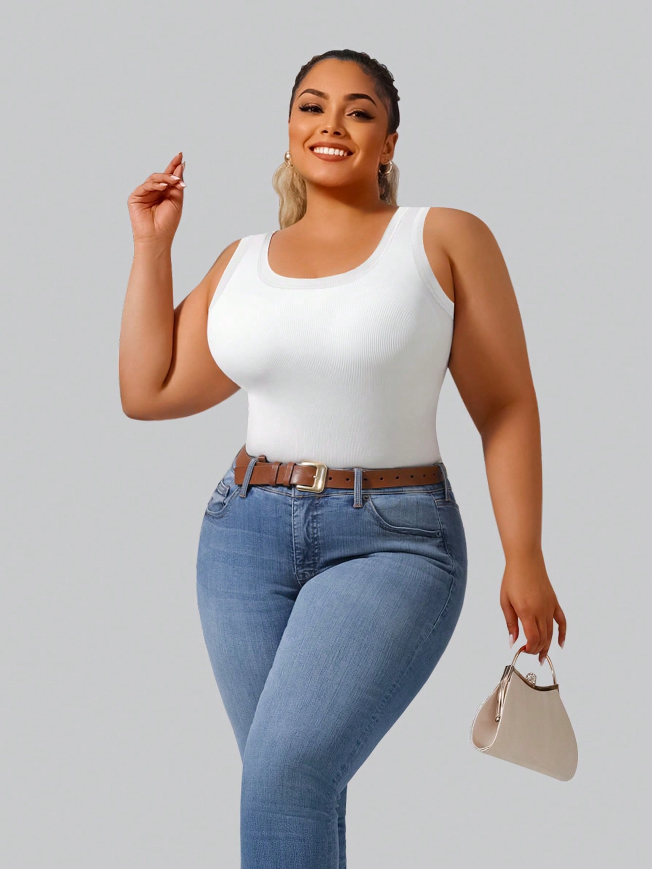 Camiseta Sem Mangas em Tecido  - Lace Trim Cami avaliação e preço
