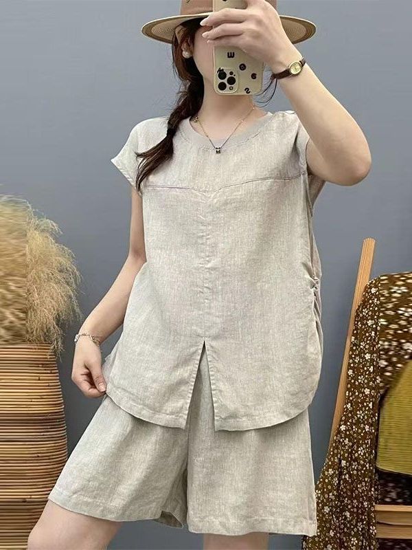 Conjunto de Algodão e Linho de - Women Fashion Over The Years avaliação e preço